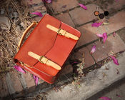 LH-62-3 Handmade Handbags Vintage Briefcase Genuine Leather Ladies Bags